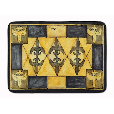 Carolines Treasures Carolines Treasures 8089-RUG Fleur De Lis Machine Washable Memory Foam Mat 8089-RUG